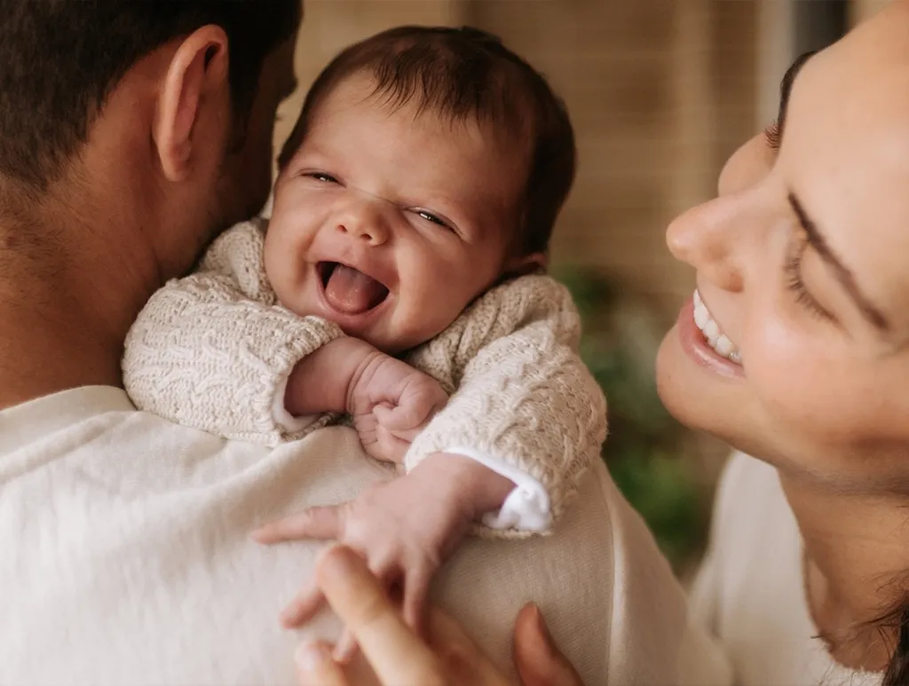 Família com o bebê